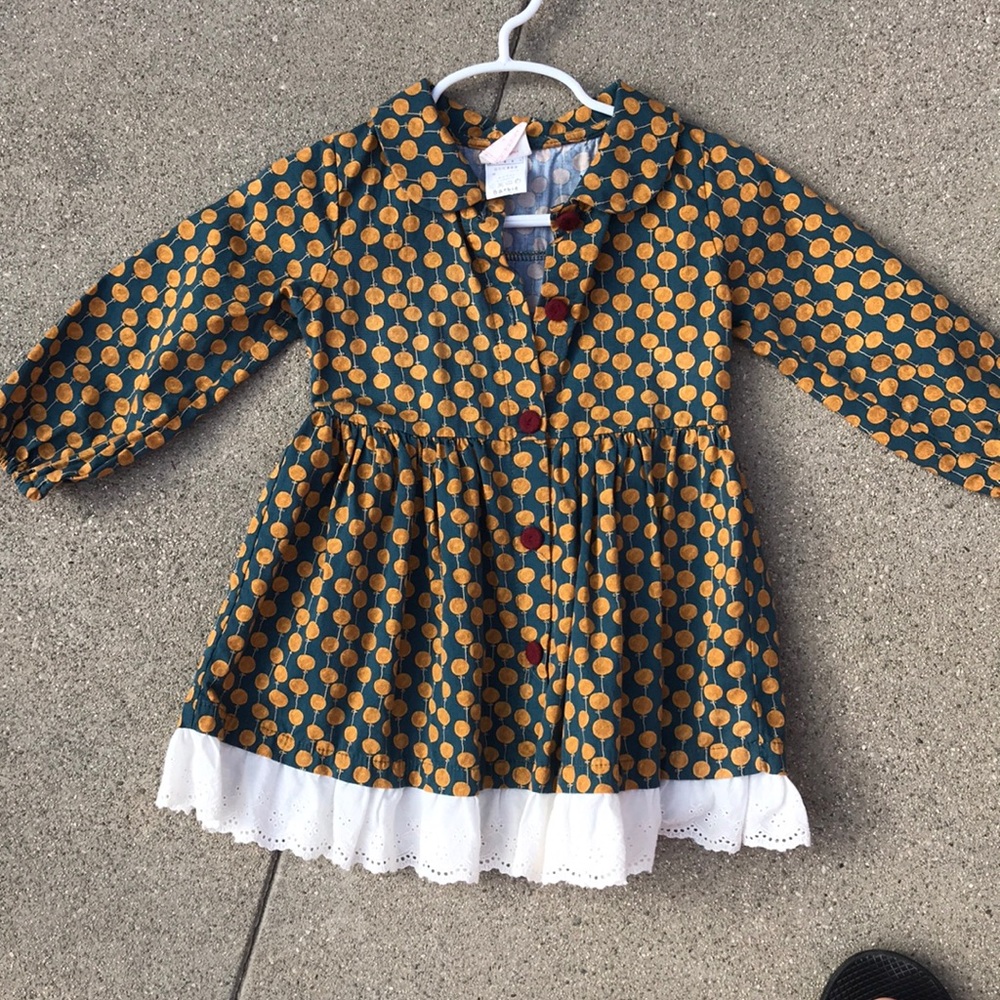 Barbie Dress size 3t gold balloons